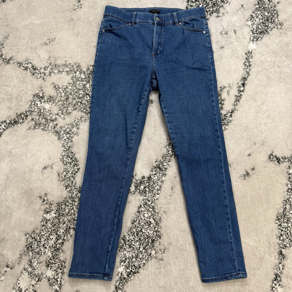 Universal Standard Womens Sz 16 Large Blue Stretch Skinny Jeans Denim High Rise